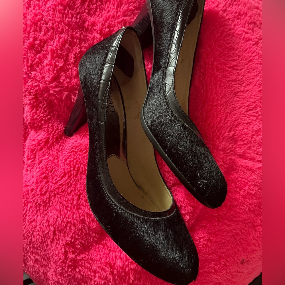 Michael Kors Furry Black Women's Heels